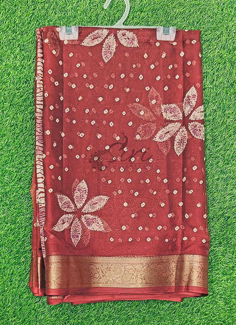 Lovely Printed Georgette Saree