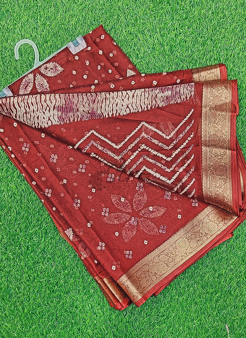 Lovely Printed Georgette Saree