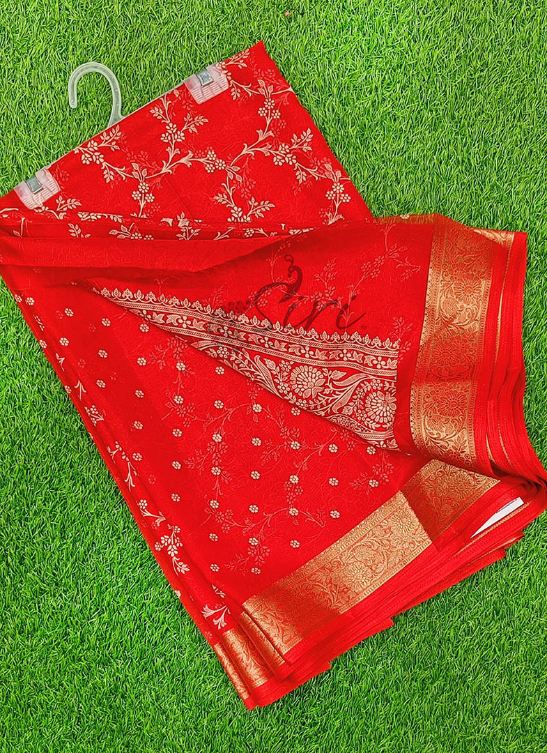 Lovely Printed Georgette Saree