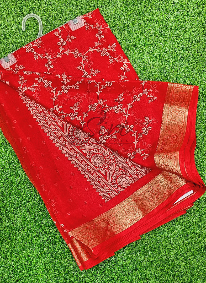Lovely Printed Georgette Saree