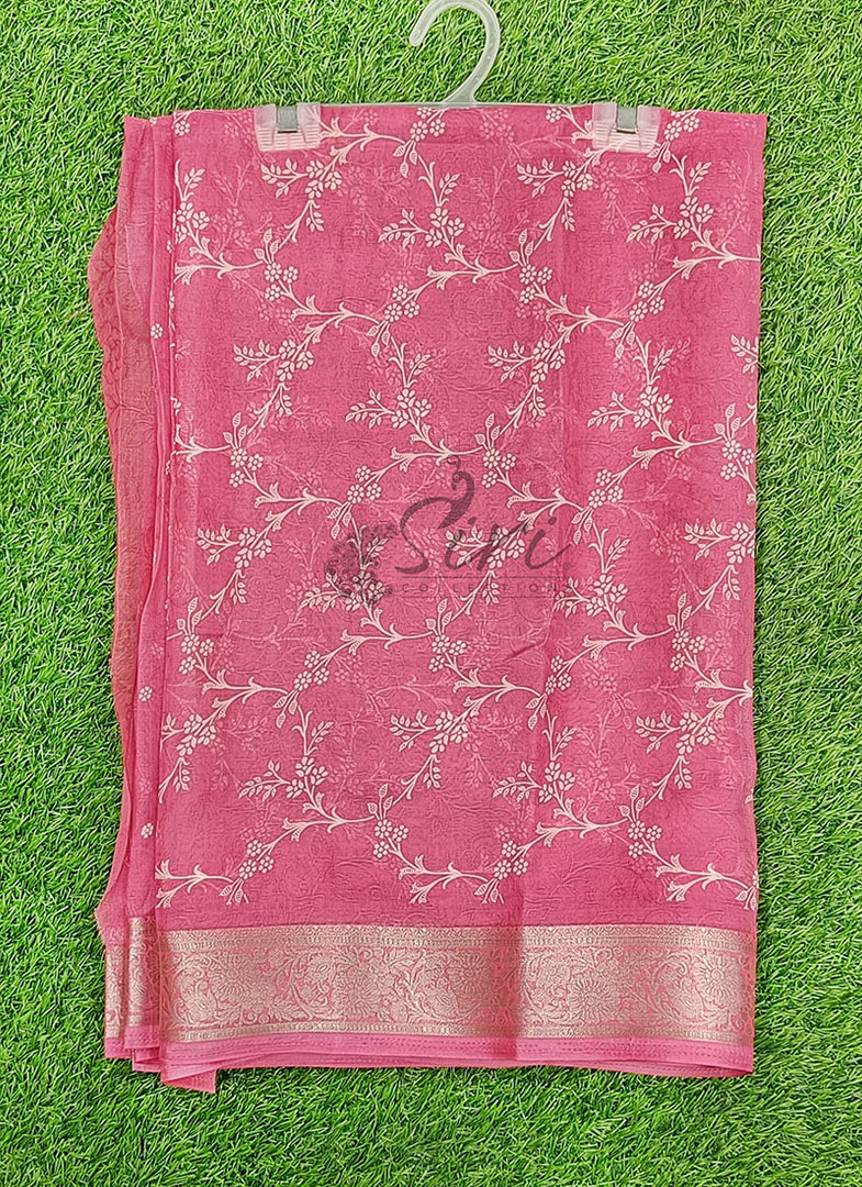 Lovely Printed Georgette Saree