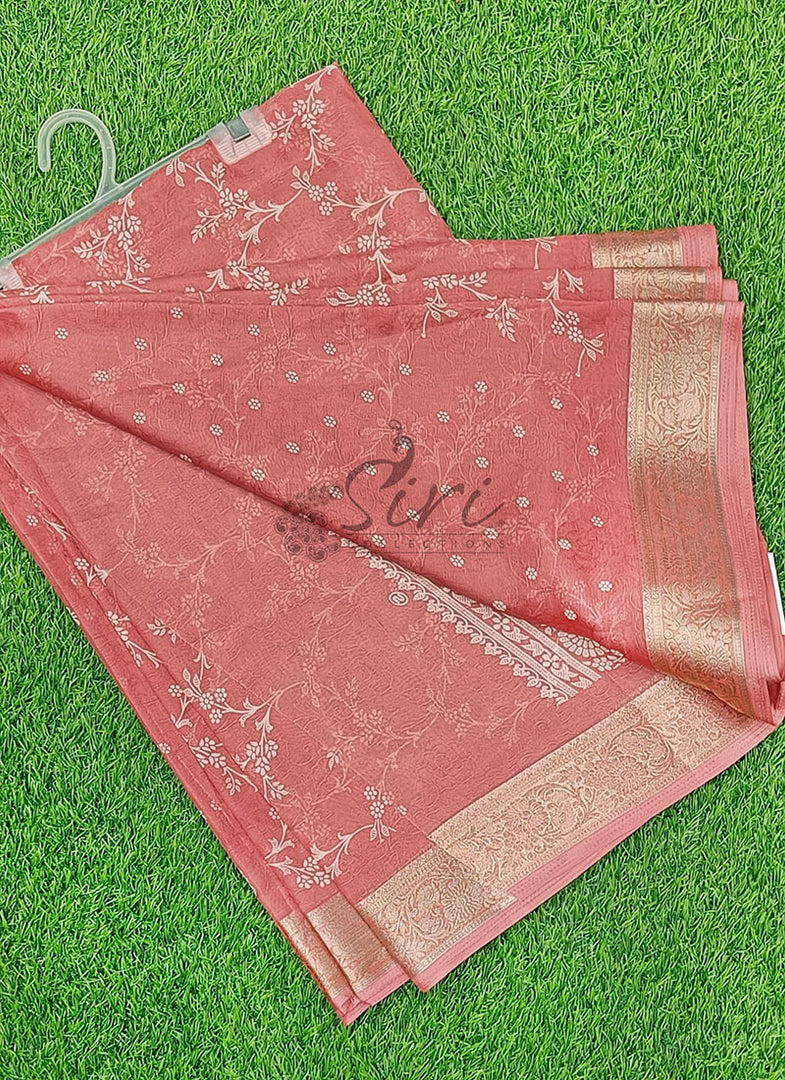 Lovely Printed Georgette Saree