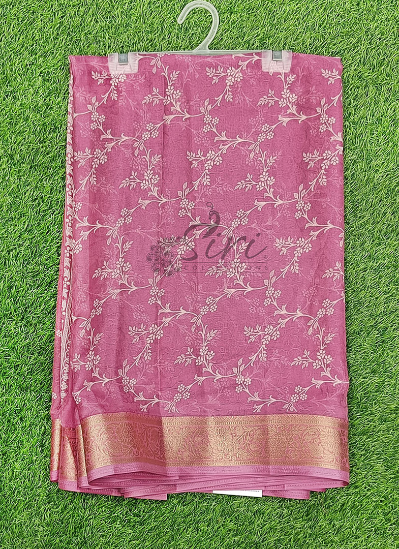 Lovely Printed Georgette Saree