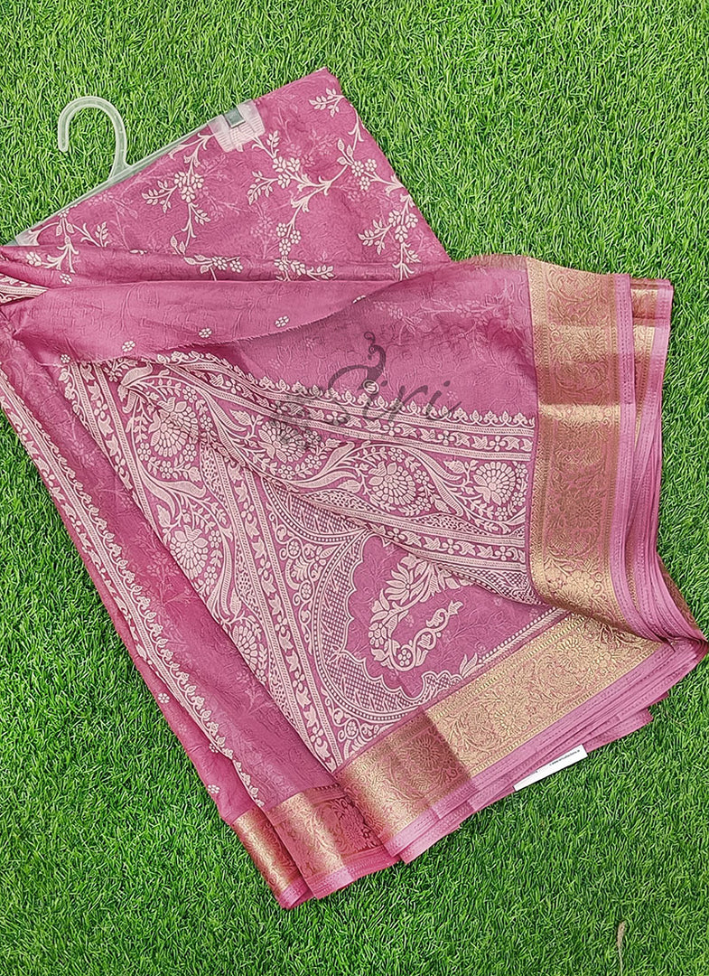Lovely Printed Georgette Saree