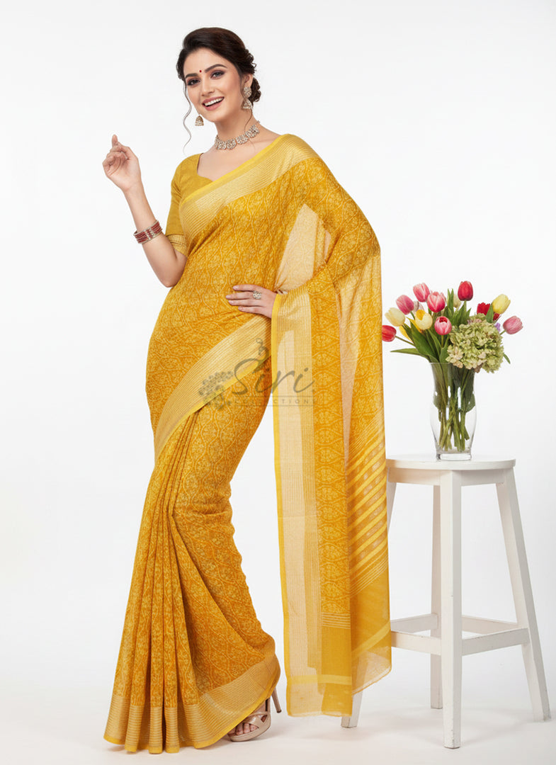 Lovely Soft Moss Georgette Saree