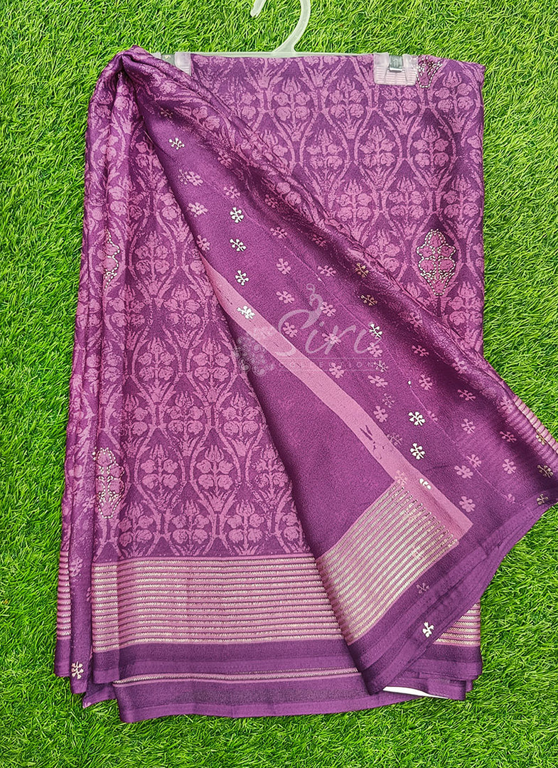 Lovely Soft Moss Georgette Saree