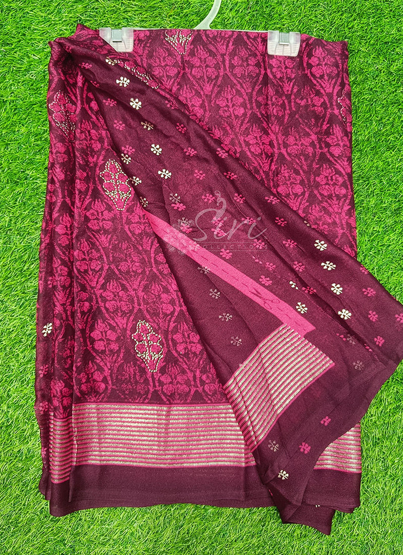 Lovely Soft Moss Georgette Saree