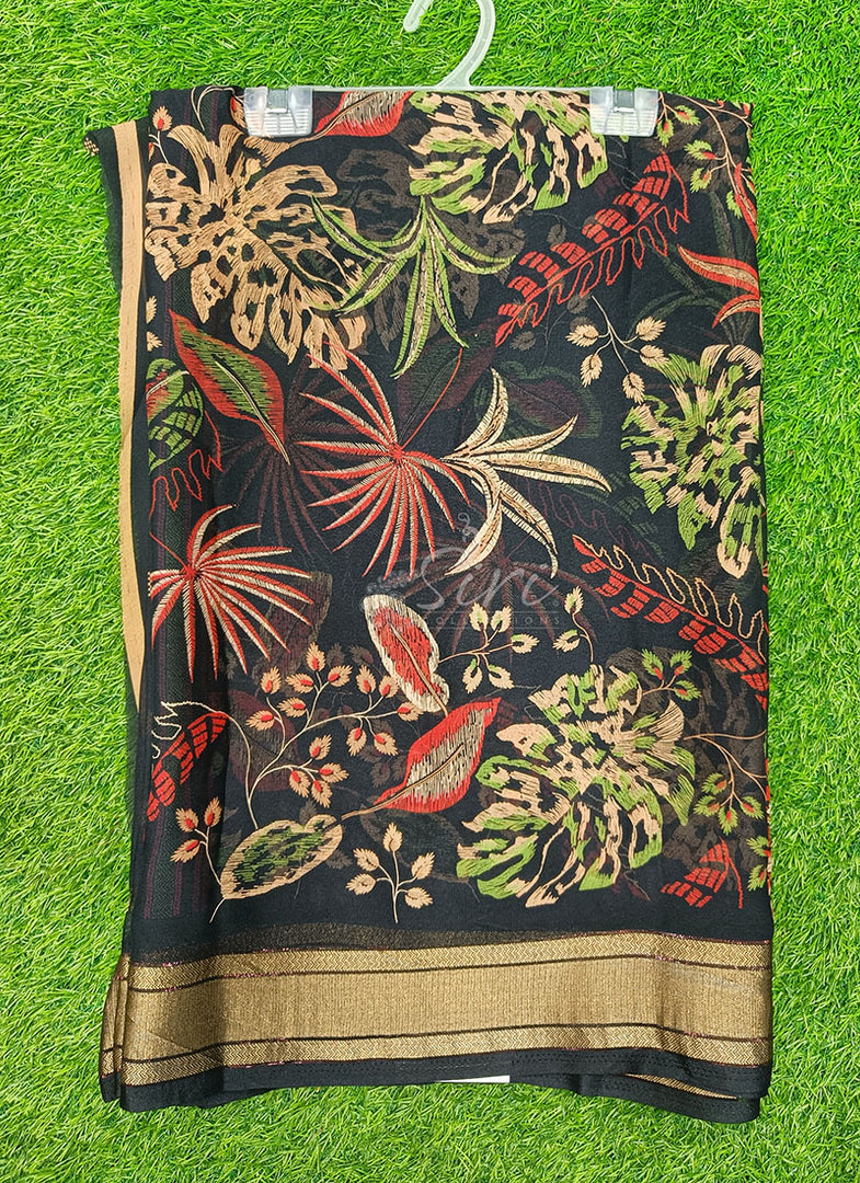 Lovely Printed Georgette Saree