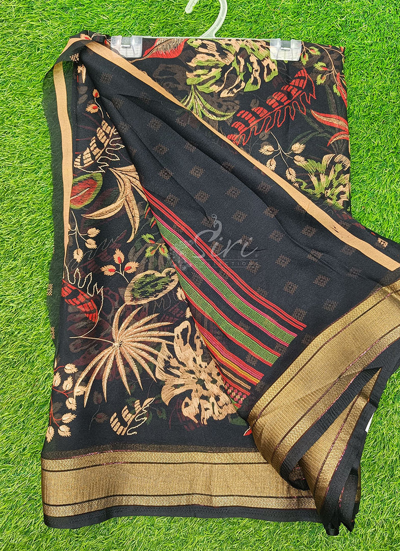 Lovely Printed Georgette Saree