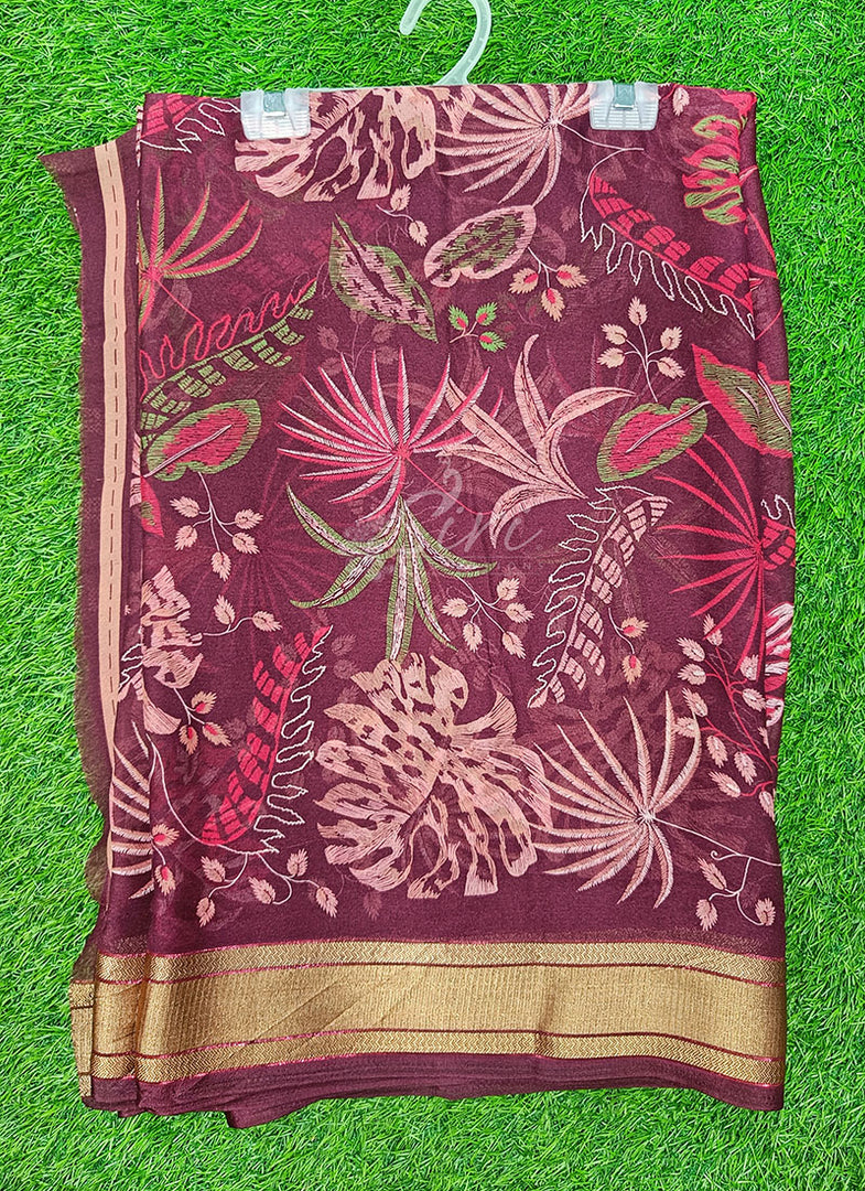 Lovely Printed Georgette Saree