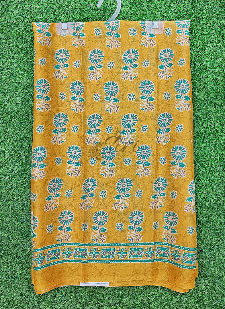 Latest Digital Print Crepe Georgette Saree