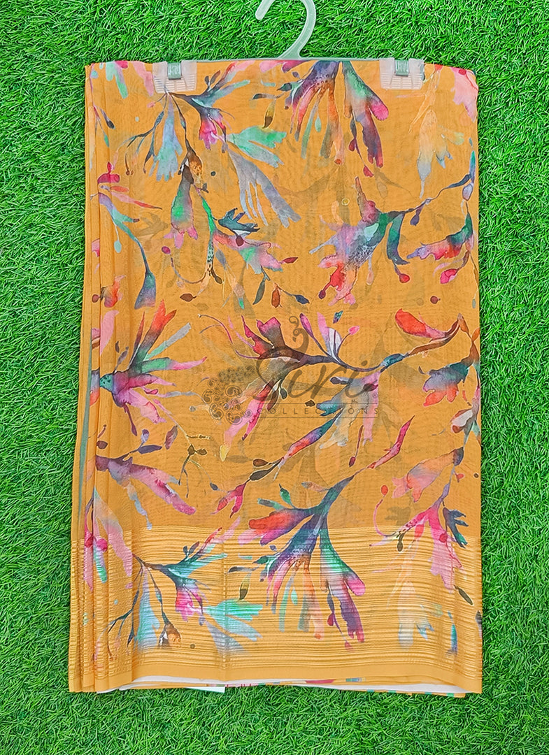 Lovely Digital Print Georgette Saree
