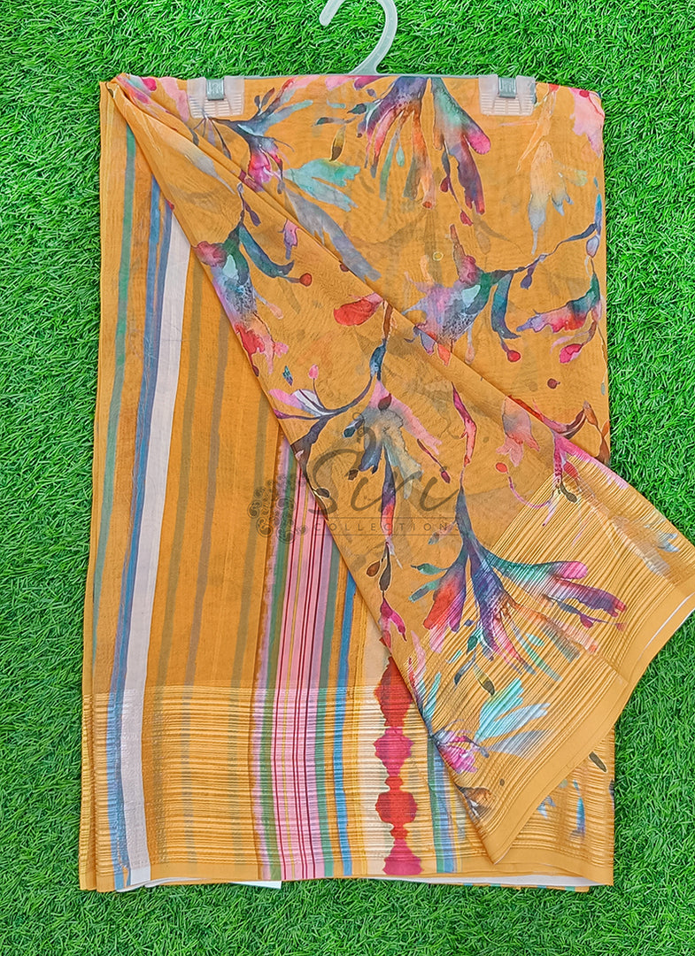 Lovely Digital Print Georgette Saree
