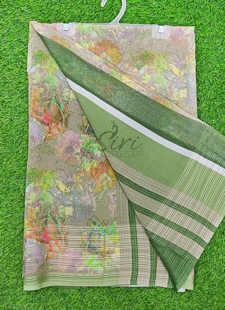 Lovely Digital Print Georgette Saree