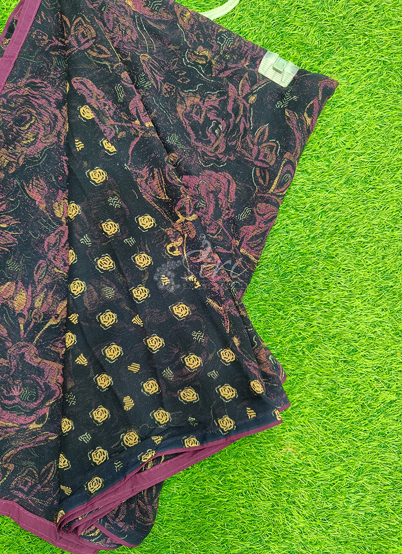 Beautiful Printed Georgette Saree