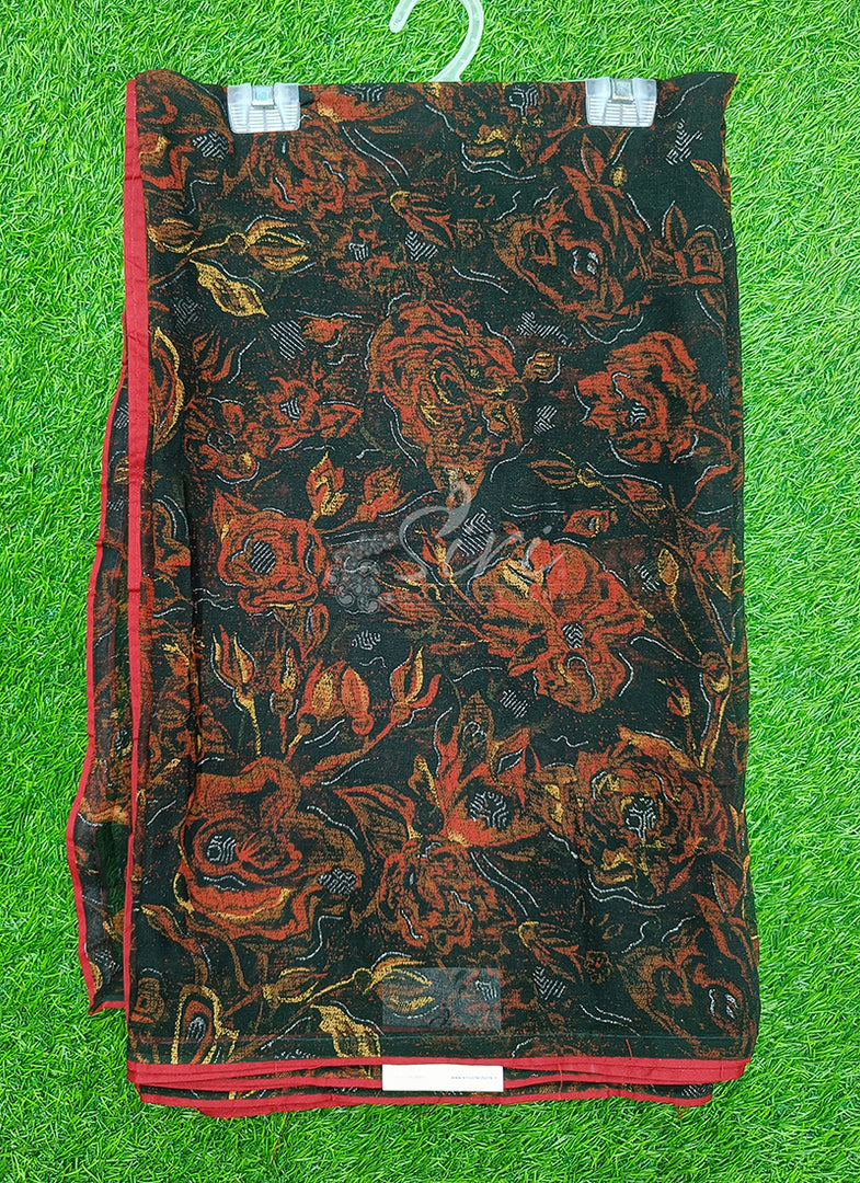 Beautiful Printed Georgette Saree