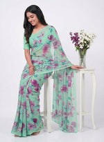 Load image into Gallery viewer, Lovely Digital Print Georgette Saree
