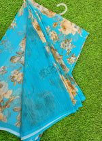 Load image into Gallery viewer, Lovely Digital Print Georgette Saree

