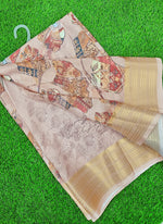 Load image into Gallery viewer, Lovely Digital Print Moss Georgette Saree