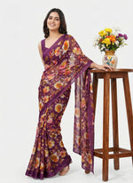 Load image into Gallery viewer, Latest Digital Print Crepe Georgette Saree