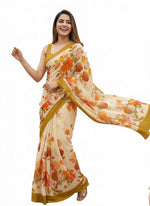 Load image into Gallery viewer, Latest Digital Print Crepe Georgette Saree
