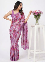 Load image into Gallery viewer, Latest Digital Print Crepe Georgette Saree