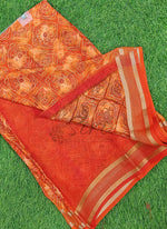 Load image into Gallery viewer, Lovely Printed Moss Georgette Saree
