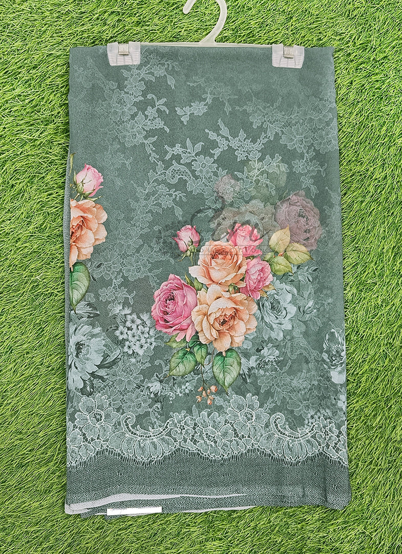 Lovely Digital Print Georgette Saree