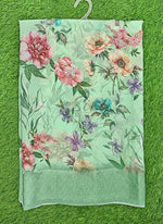 Load image into Gallery viewer, Lovely Digital Print Georgette Saree in Satin Borders