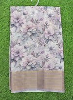 Load image into Gallery viewer, Lovely Digital Print Moss Georgette Saree