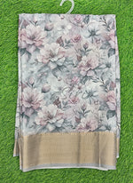 Load image into Gallery viewer, Lovely Digital Print Moss Georgette Saree