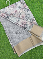 Load image into Gallery viewer, Lovely Digital Print Moss Georgette Saree