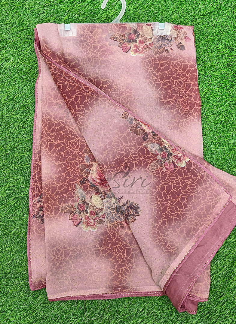 Beautiful Printed Georgette Saree