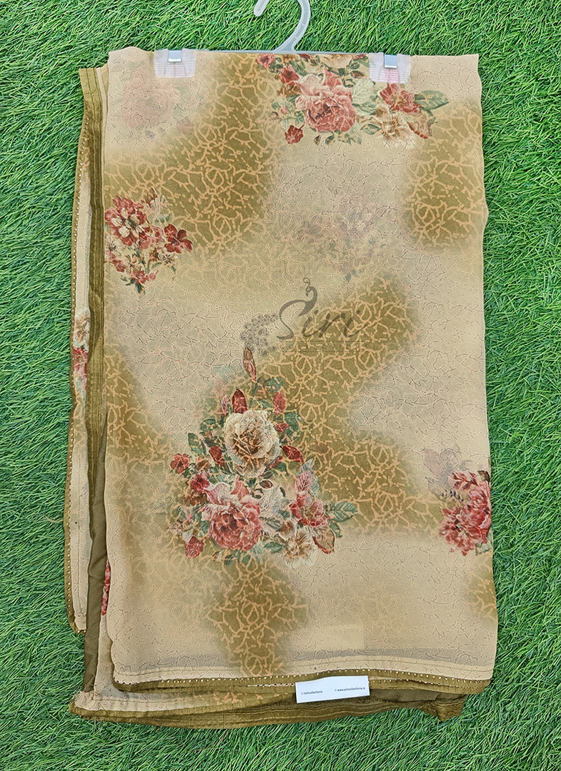 Beautiful Printed Georgette Saree