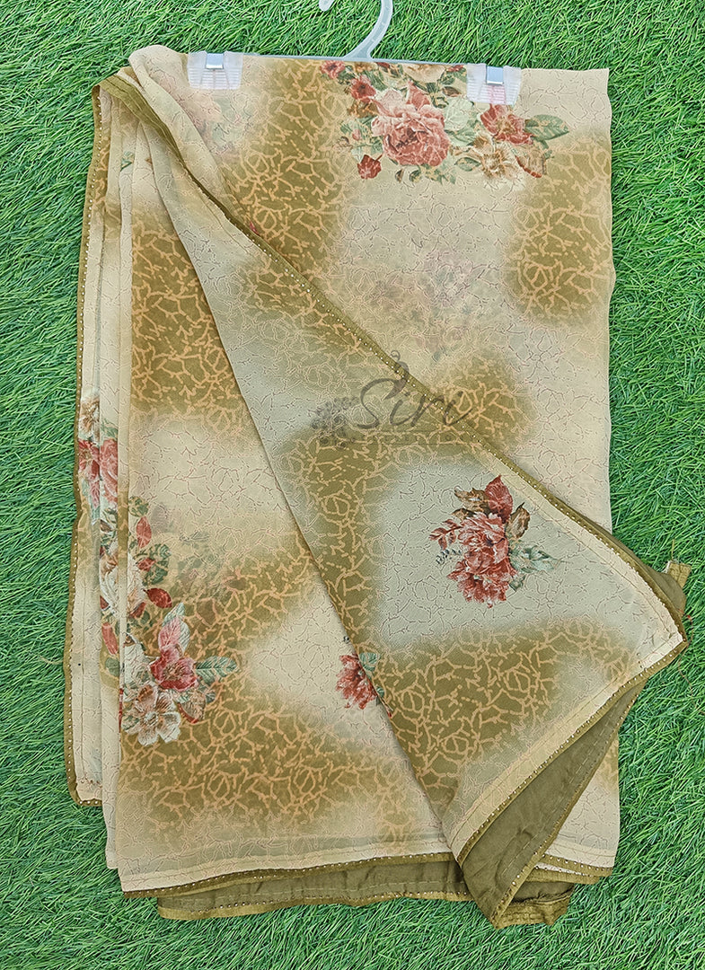 Beautiful Printed Georgette Saree