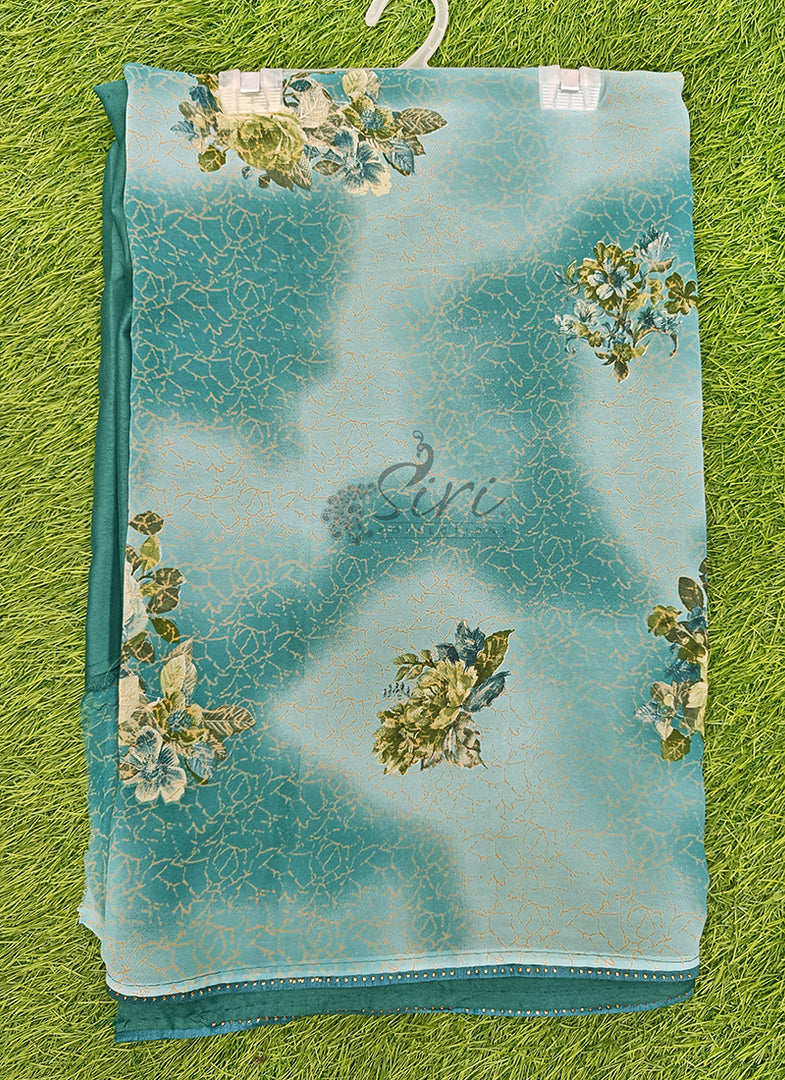 Beautiful Printed Georgette Saree