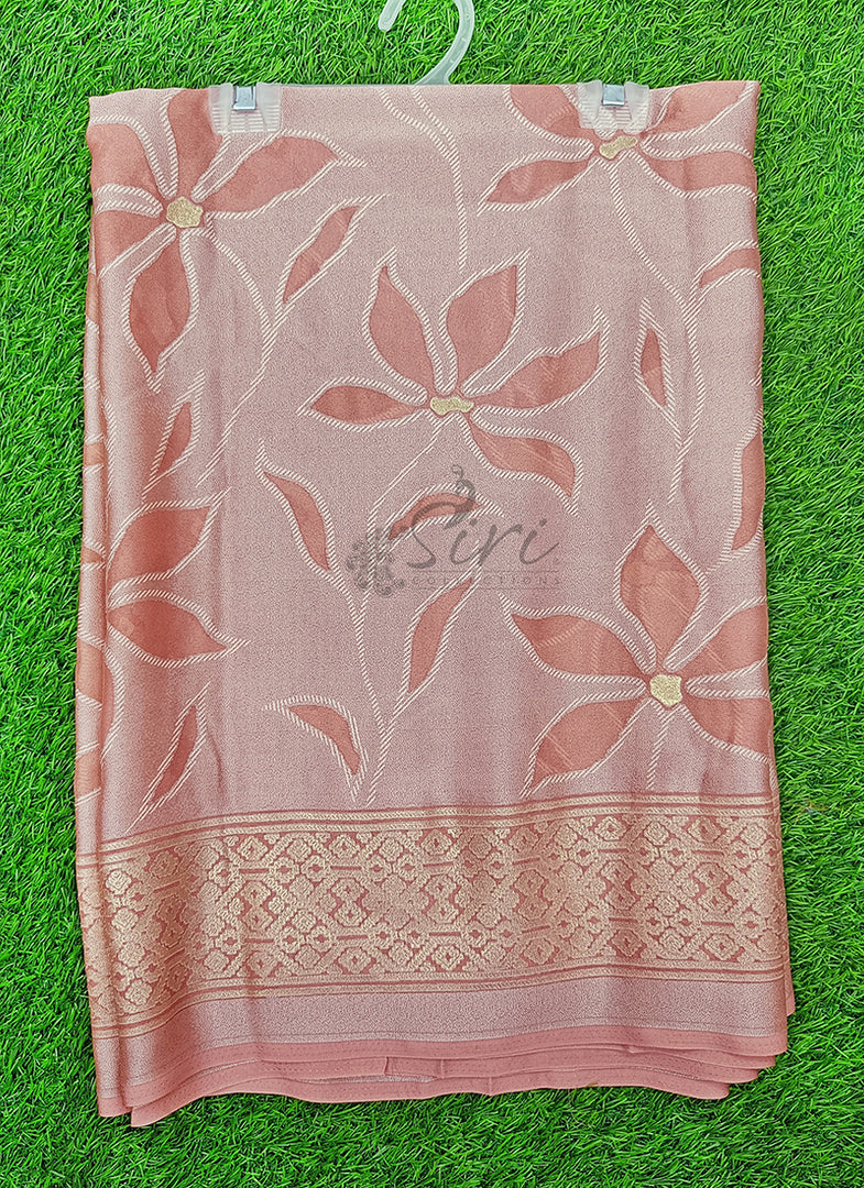 Lovely Brasso Moss Georgette Saree
