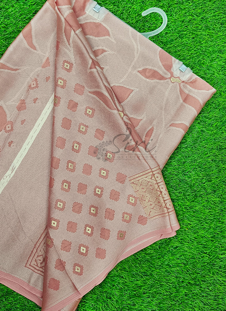 Lovely Brasso Moss Georgette Saree