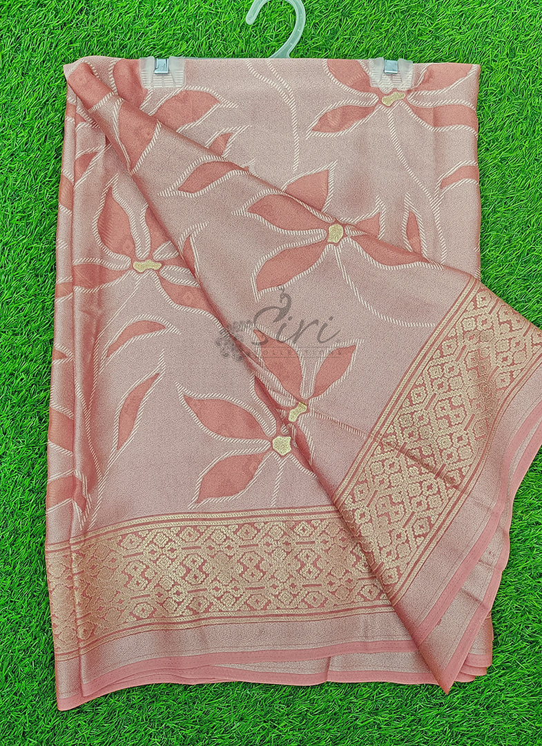 Lovely Brasso Moss Georgette Saree