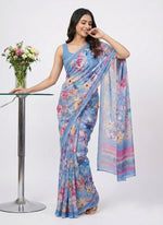 Load image into Gallery viewer, Lovely Digital Print Georgette Saree