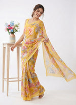 Load image into Gallery viewer, Lovely Digital Print Georgette Saree