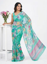 Load image into Gallery viewer, Lovely Digital Print Georgette Saree