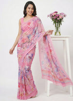 Load image into Gallery viewer, Lovely Digital Print Georgette Saree
