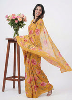 Load image into Gallery viewer, Lovely Digital Print Georgette Saree