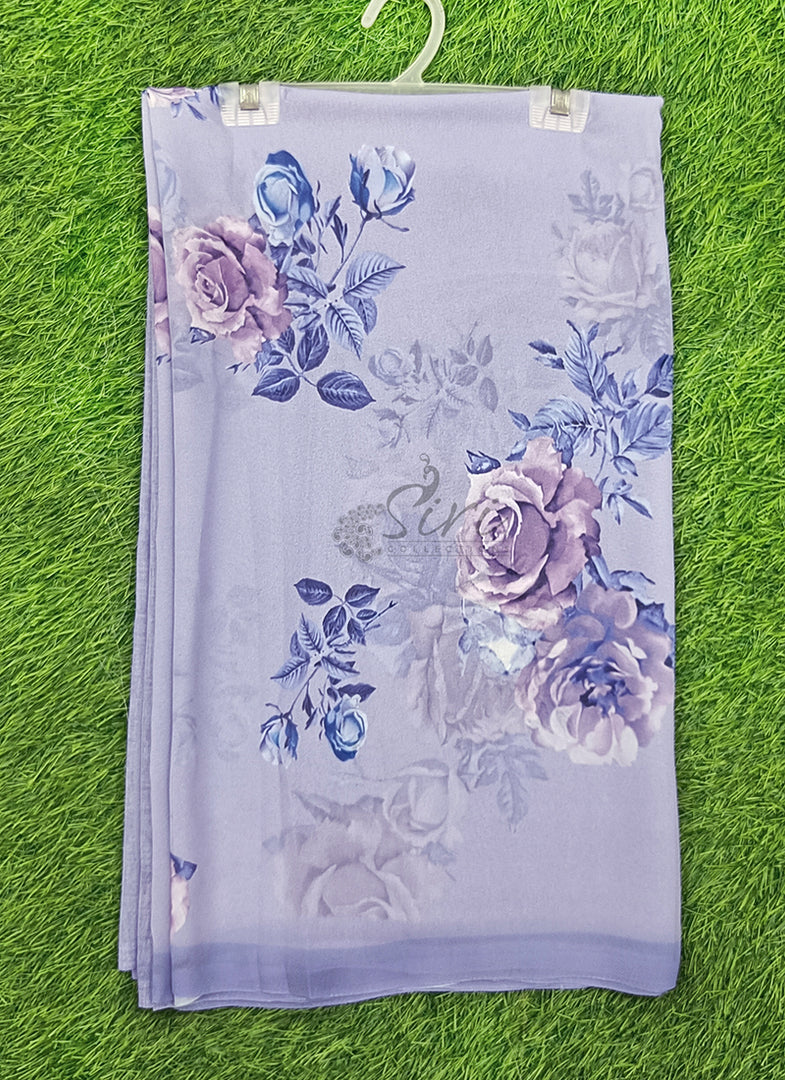 Lovely Digital Print Georgette Saree