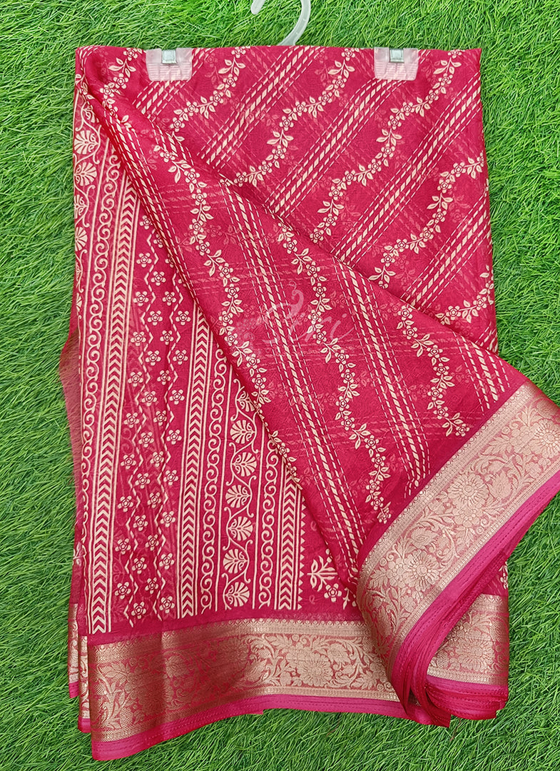 Lovely Printed Georgette Saree