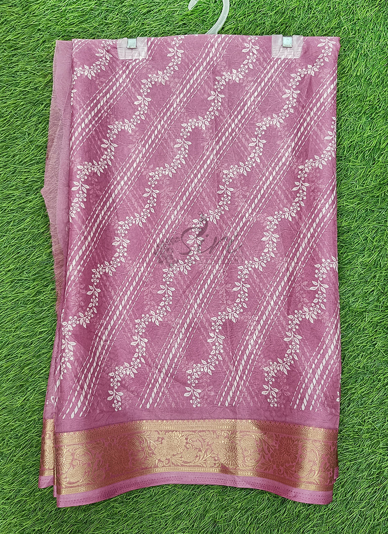Lovely Printed Georgette Saree