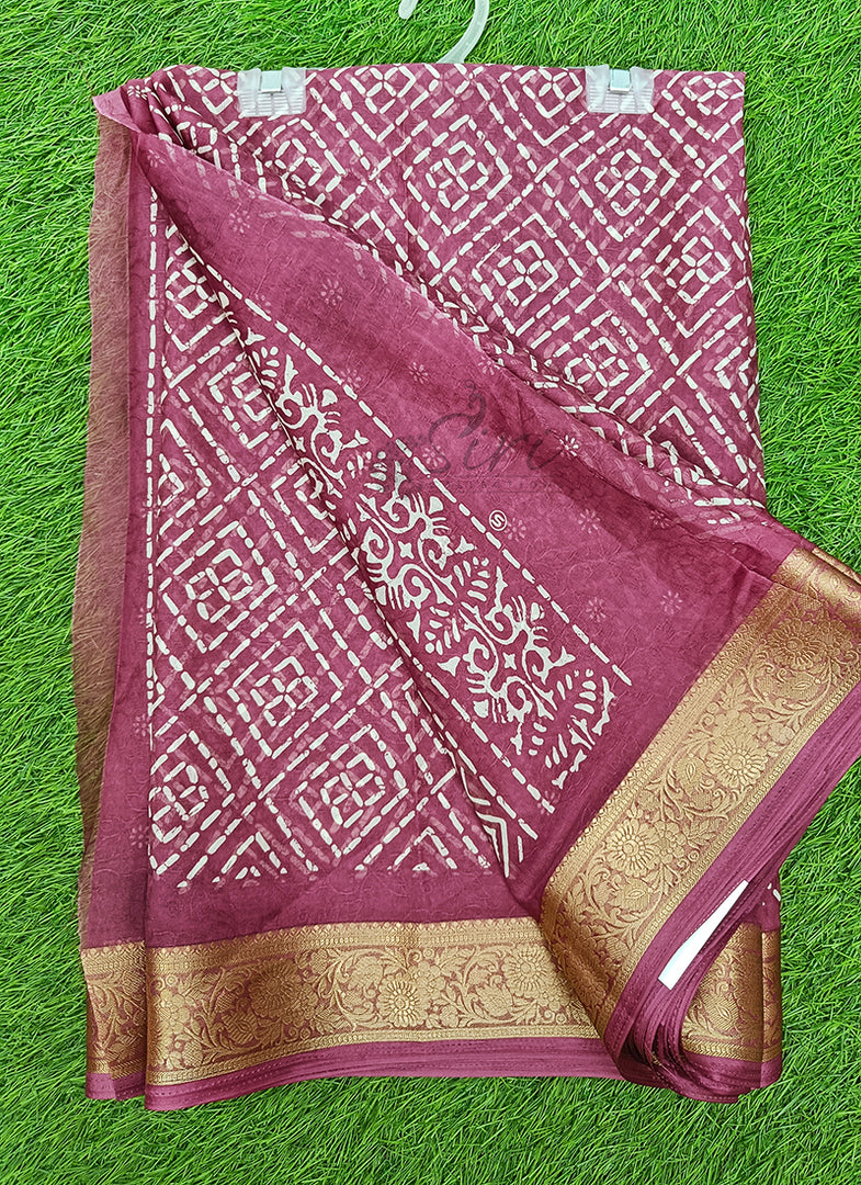 Lovely Printed Georgette Saree