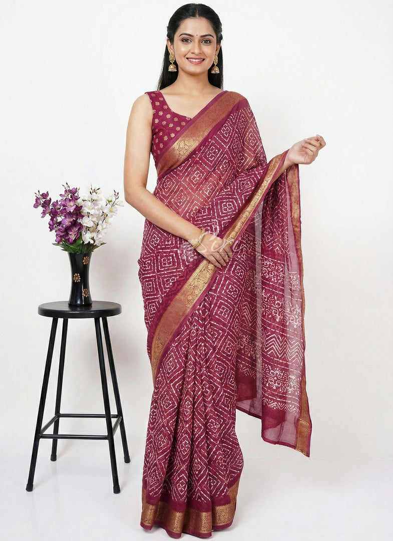 Lovely Printed Georgette Saree