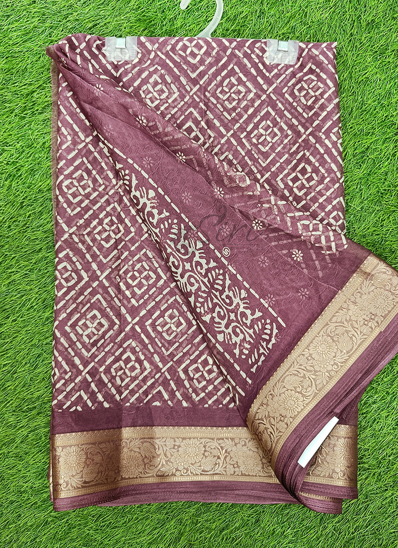 Lovely Printed Georgette Saree